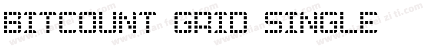 Bitcount Grid Single字体转换